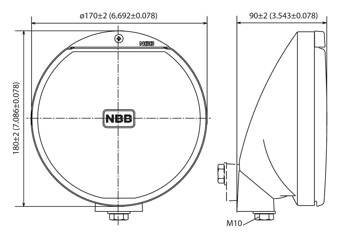 Auxiliary light HALOGEN 12/24V